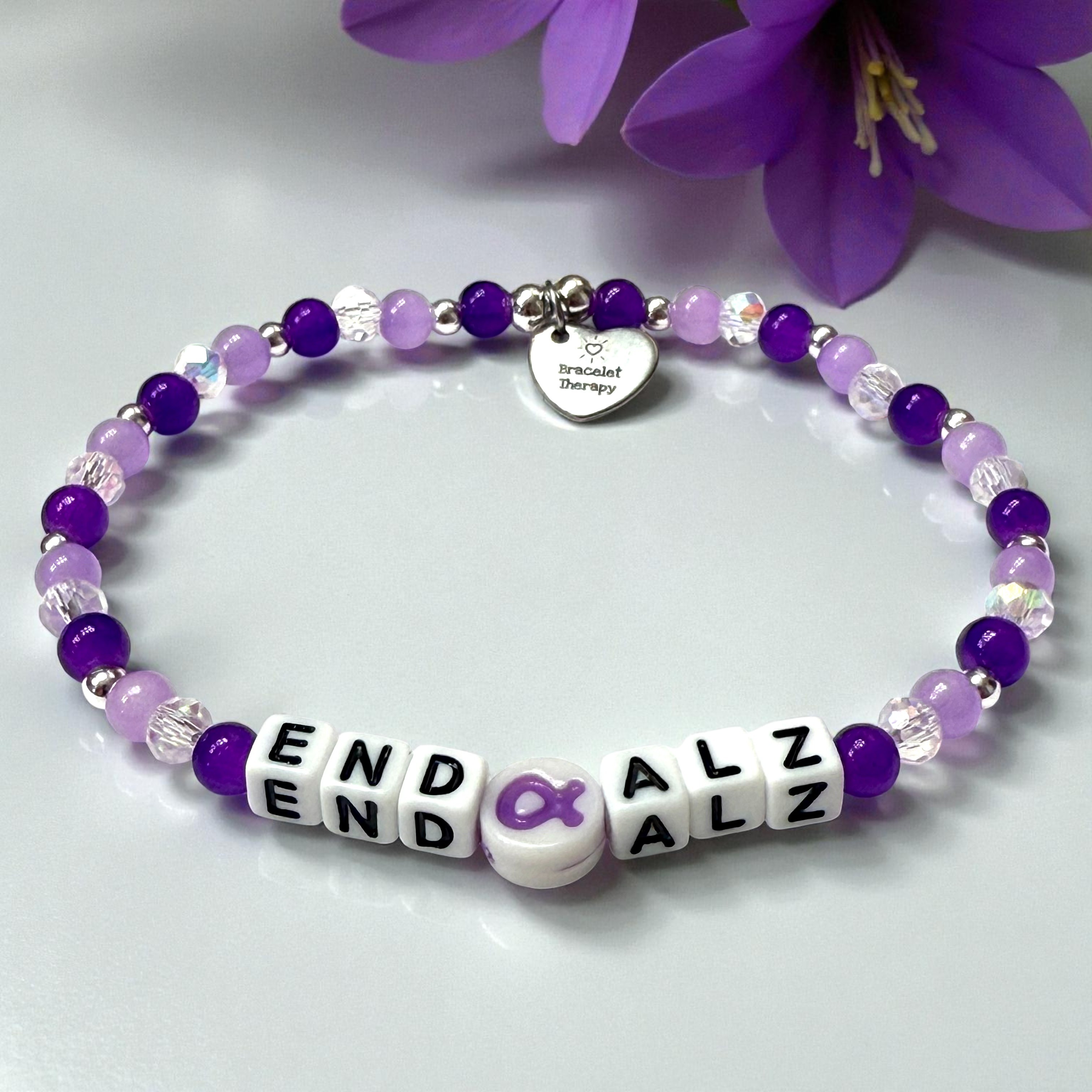 End ALZ Alzheimers Awareness Bracelet - Bracelet Therapy